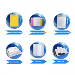 우표 거품 가방 패딩 가방 우표 흰색 KraftBubble 우편물 사용자 정의 인쇄 버블 메일러 패딩